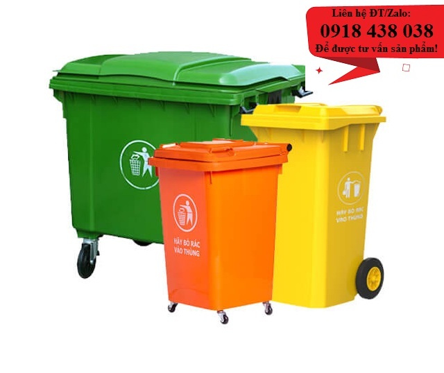 Thùng rác nhựa, thùng rác công cộng nhựa HDPE nguyên sinh giá rẻ